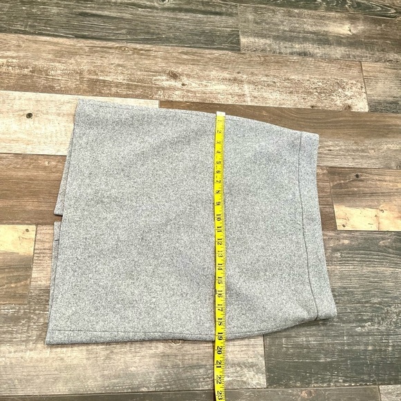J.CREW $110 light gray Classic Lined Pencil Skirt Double Serge Wool Size 8 - Picture 5 of 9